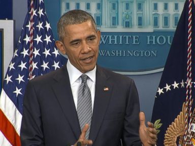 "Let's let the process play itself out," said President Obama.