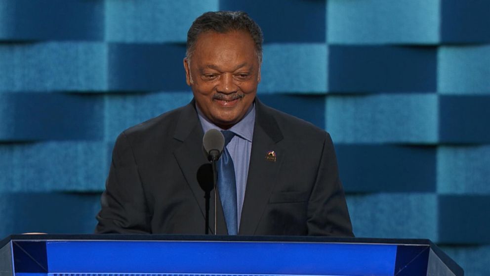 Reverend Jesse Jackson Delivers Speech at the Democratic National