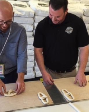 VIDEO: Pretzels and Politics at the Philly Pretzel Factory