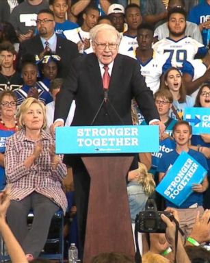 Warren Buffett discussed the GOP nominee at a Clinton event. 