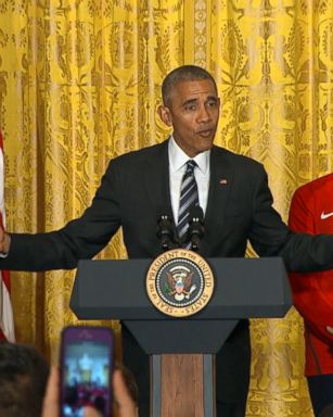 VIDEO: President Obama welcomed Team USA to the White House today, congratulating them not only for their gold, silver and bronze medals but also for their representation of a diverse set of ideals that inspired Americans during the Rio Summer Games.