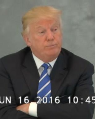 VIDEO: Video was made public that shows Donald Trump being questioned under oath in a legal case stemming from his saying that undocumented immigrants from Mexico are criminals and "rapists."