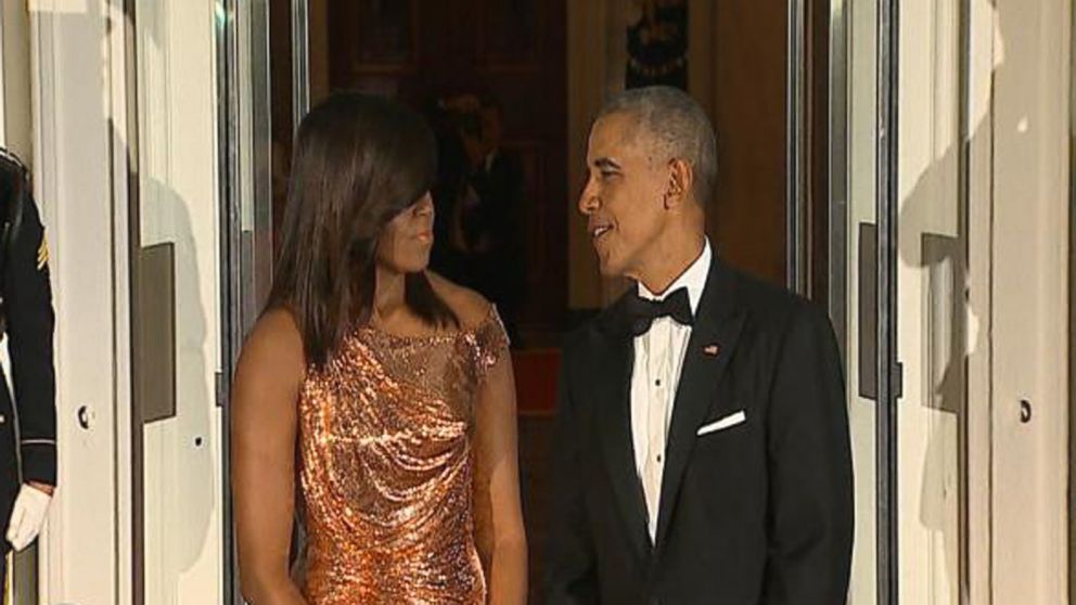 michelle obama state dinner dresses Michelle Obama State Dinner Dresses Through the Years