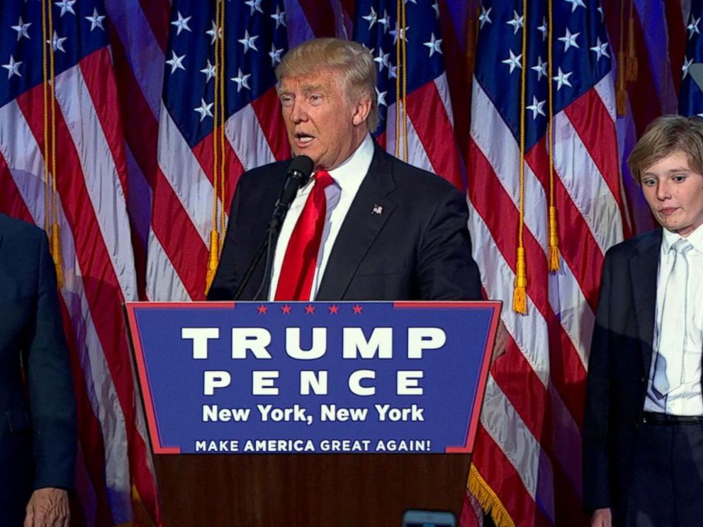 / Election Victory Celebration Button 2016 Donald Trump 3" Pin 08V Large Size 