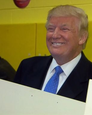 Republican Presidential Candidate Donald Trump voted in New York on Election Day.