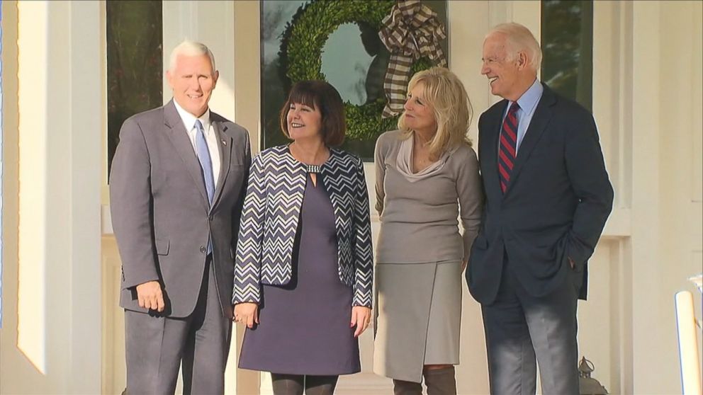 Joe Biden And Mike Pence Meet For Lunch At Biden Residence Video Abc News