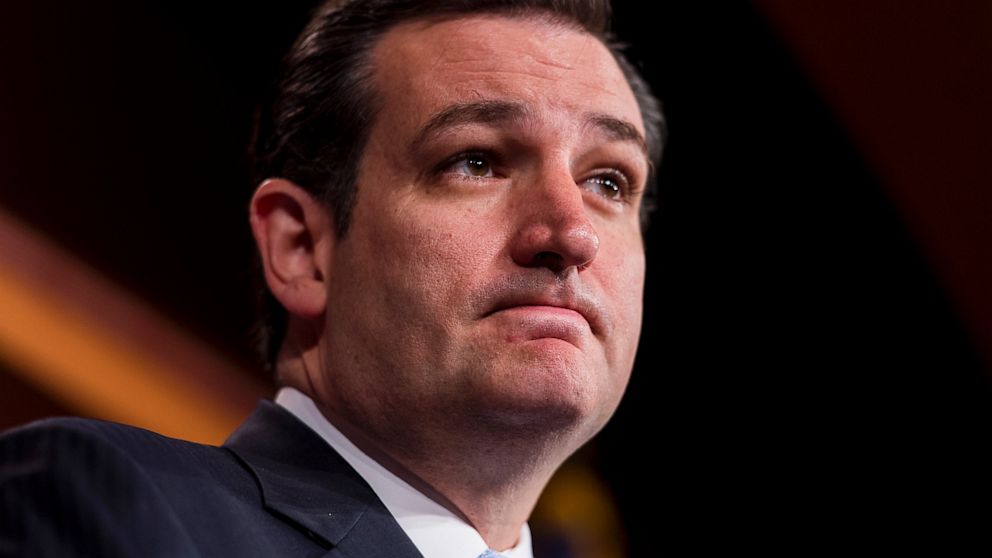 Sen. Ted Cruz speaks during a news conference on alternative gun legislation in Washington, April 17, 2013.