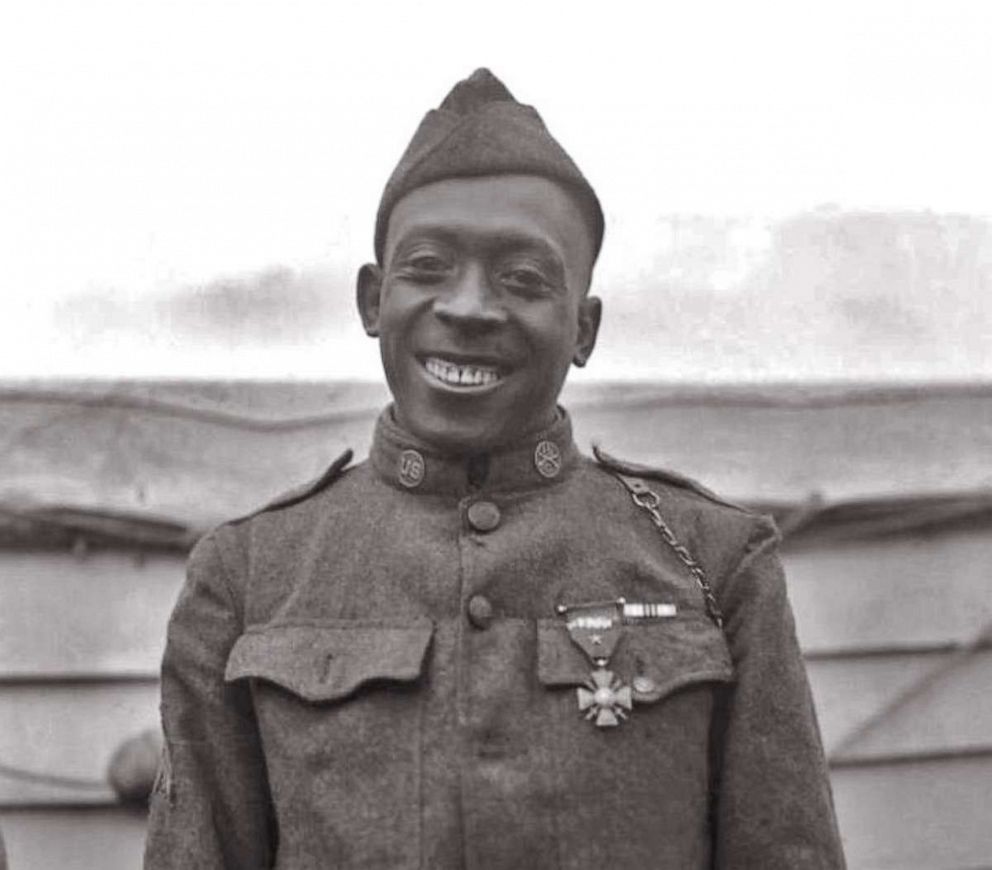 PHOTO: Sgt. Henry Johnson of the 369th Infantry Regiment was one of the first Americans to awarded the French Croix de Guerre, France's highest award for valor, for his bravery during an outnumbered battle with German soldiers.