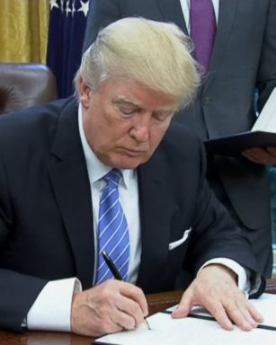 President Donald Trump signed an executive order this morning which called for the U.S.'s withdrawal from the Trans-Pacific Partnership, fulfilling a promise made on the campaign trail in a move he says will help American businesses. 