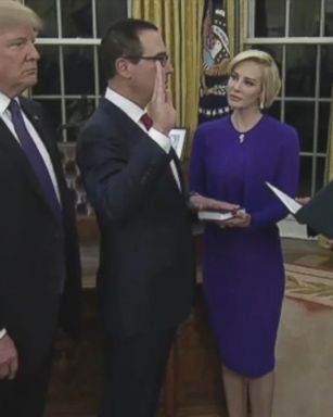 VIDEO: Steven Mnuchin sworn in as Treasury Secretary