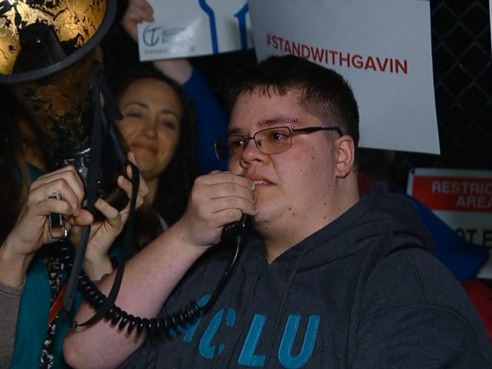 During a rally outside the White House, an emotional Gavin Grimm said, I hope that the nation as a whole moves towards love and moves towards equality and moves towards acceptance in the future.