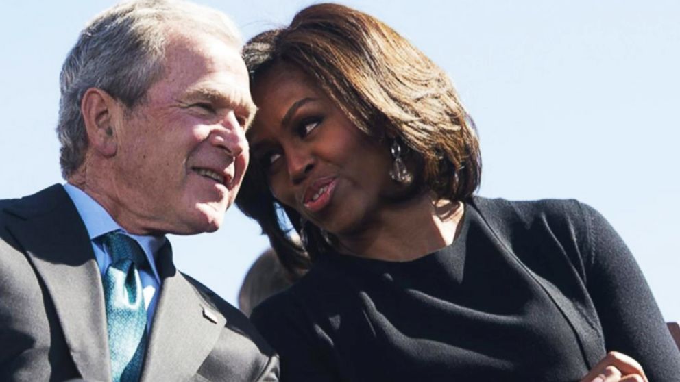 George W. Bush and Michelle Obama's interesting connection Video - ABC News