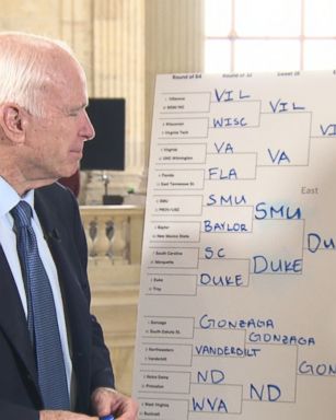 VIDEO: John McCain on his Final Four picks for March Madness