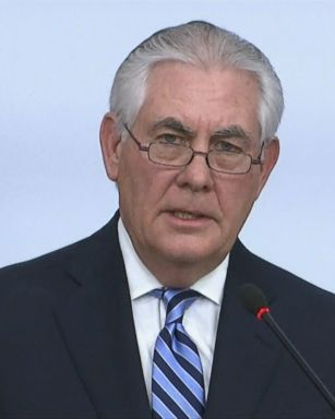 VIDEO: Secretary of State Rex Tillerson says the U.S. will not rule out the possibility of using military force against North Korea if it continues to develop nuclear weapons, telling reporters Friday that "all of the options are on the table."