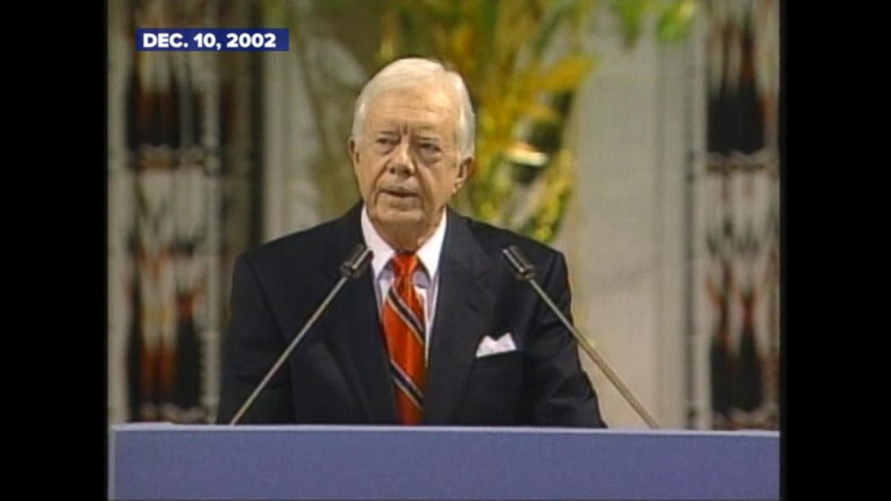 Video Dec. 10, 2002 Jimmy Carter accepts Nobel Peace Prize ABC News