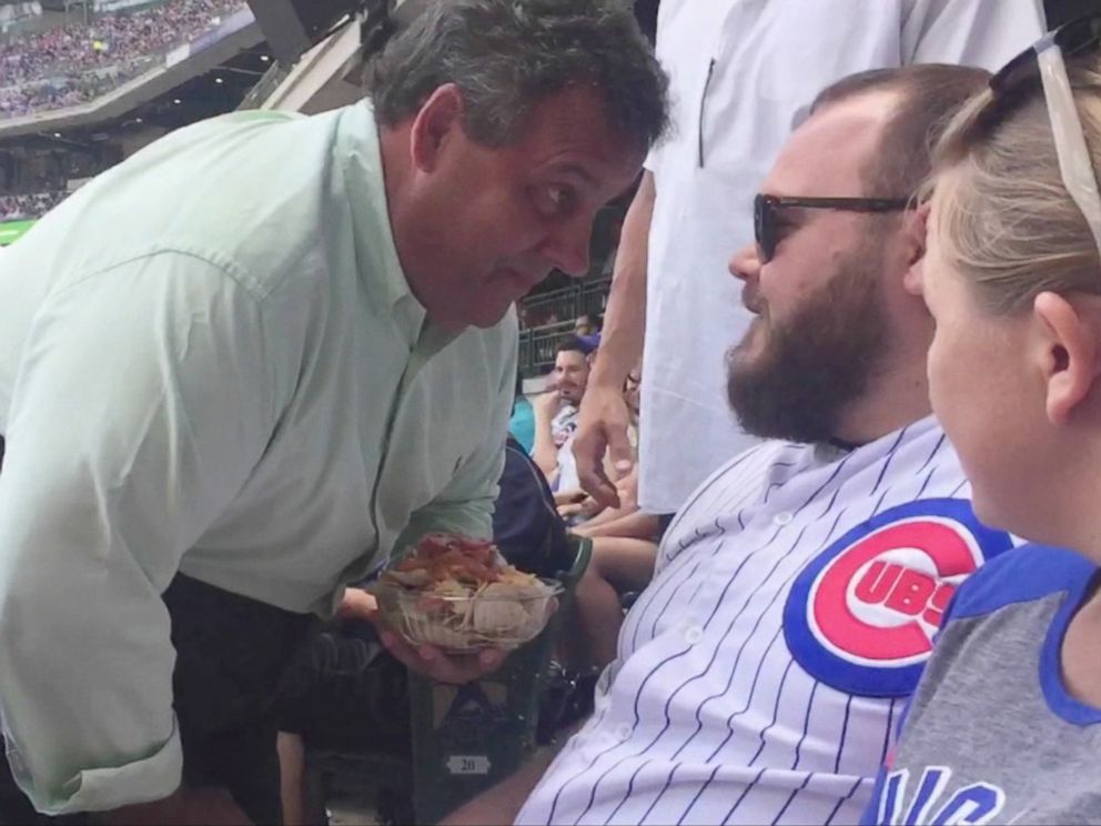 Chris Christie Confronts Chicago Cubs Fan in Video