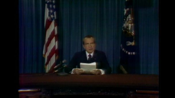 Video Aug 8 1974 President Nixon Resigns Abc News 