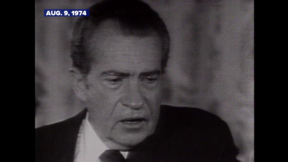 Aug 9 1974 President Nixon Gives Farewell Address To White