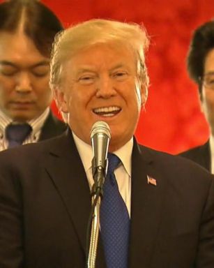 President Trump departs Japan for South Korea Tuesday in what will be the second stop of his five-country Asia tour that comes amid heightened tensions with North Korea.