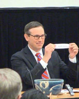 The Virginia Board of Elections randomly chose the winner's name out of a bowl.