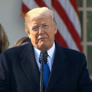 Trump became the first sitting president to address the event.