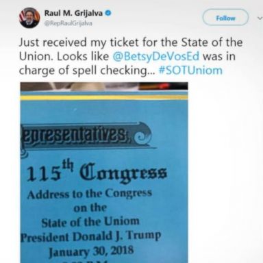 VIDEO: Members of Congress were sent tickets to the president's State of the "Uniom."