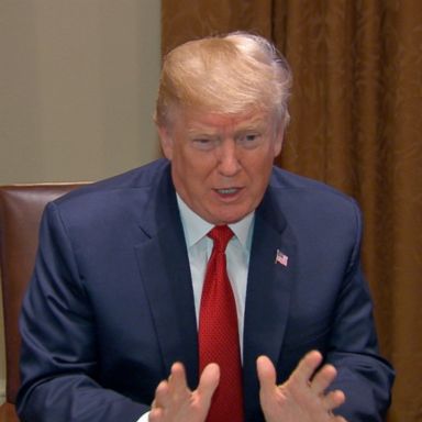 "If we don't change it, let's have a shutdown," the president said during a roundtable discussion on MS-13.