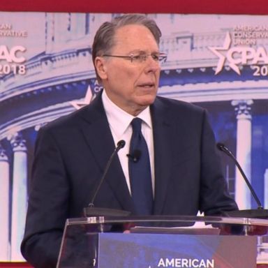 VIDEO: National Rifle Association president Wayne LaPierre took the stage at the Conservative Political Action Conference on Thursday roughly a week after a deadly mass shooting at a high school in Parkland, Florida.