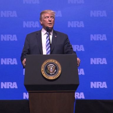 VIDEO: For the second year in a row as president, Donald Trump addressed the National Rifle Association in Dallas, Texas at its annual convention.