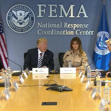 VIDEO: Trump addresses full cabinet at FEMA hurricane briefing 