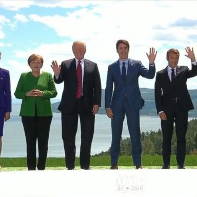 VIDEO: G7 leaders take family photo, Trump campaign manager indicted