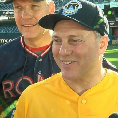 VIDEO: Steve Scalise to start at second base 1 year after shooting