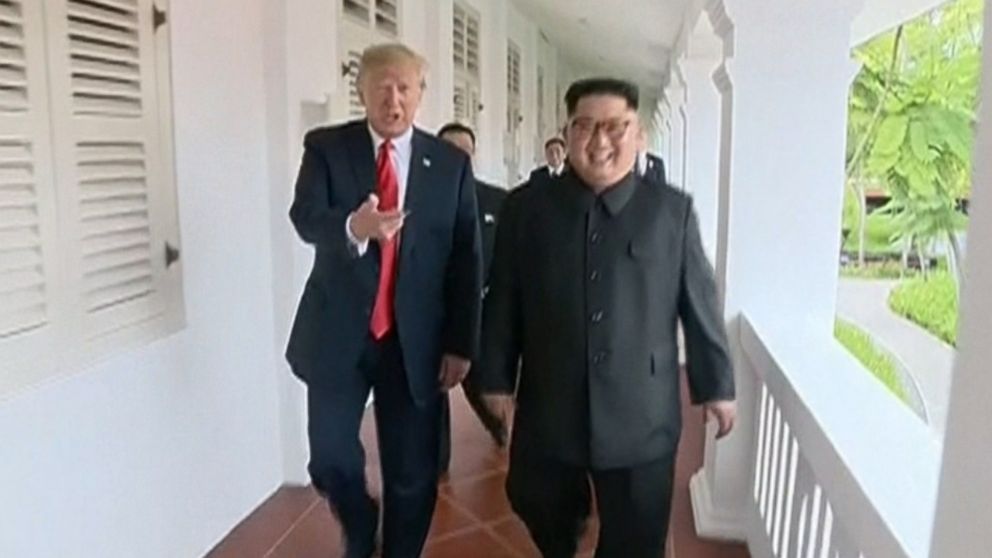 Video North Korea Airs 1st Video Of Trump Kim Summit Abc News