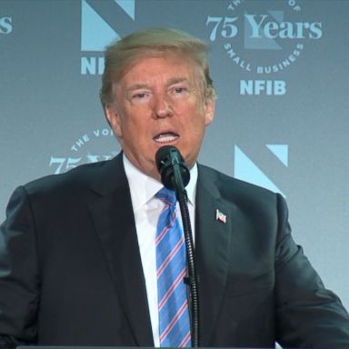 The president blamed Democrats for loopholes causing families to be separated and accused the media of supporting smugglers.