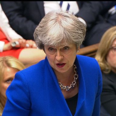 VIDEO: British Prime Minister Theresa May, who has been hesitant to criticize President Trump and will welcome him next month on his first visit to the United Kingdom as president, blasted the administration Wednesday.