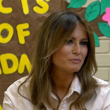 VIDEO: First lady Melania Trump makes trip to child detention center