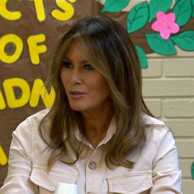 VIDEO: Melania Trump traveled to a social services center amid a crisis over migrant children being forcibly separated from their parents as a result of the administration's "zero-tolerance" policy.