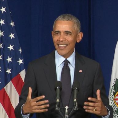 VIDEO: Former President Obama gives rousing speech while accepting ethics award