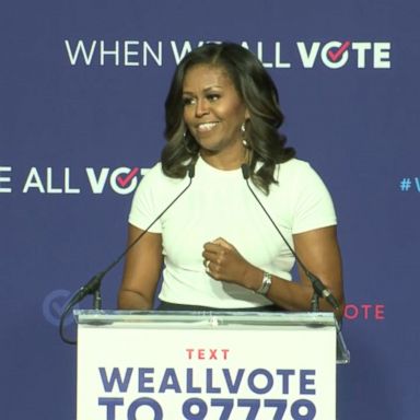 VIDEO: Michelle Obama said she hoped to get Nevada residents "fired up" to vote.