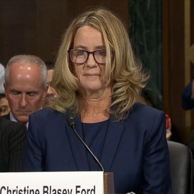 VIDEO: Christine Blasey Ford appeared before the Senate Judiciary Committee on Thursday.