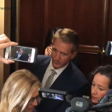 VIDEO: Ana Maria Archila said she approached the Republican senator because he "could demand a longer, better process" for the Senate in considering Brett Kavanaugh's nomination.