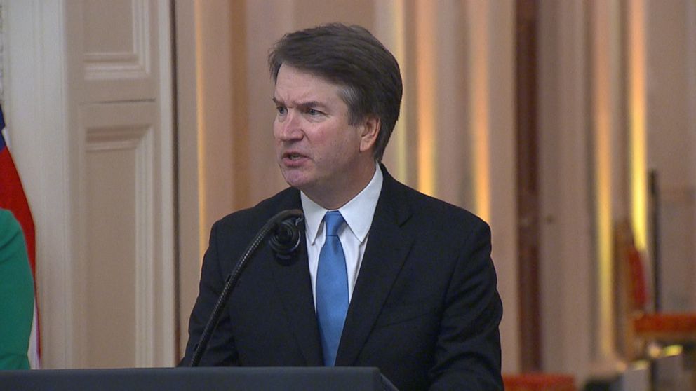 Brett Kavanaugh is sworn in as Supreme Court justice