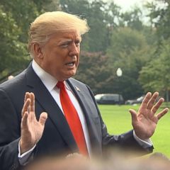 President Trump on historic media blitz