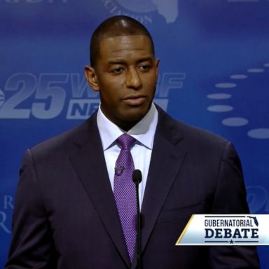 VIDEO: Florida gubernatorial candidates Democrat Andrew Gillum and Republican Ron DeSantis met for their second and final debate Wednesday night ahead of the midterm elections.