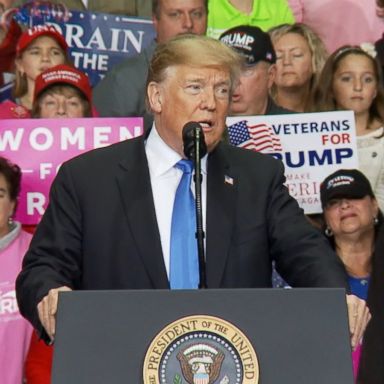 "We have seen an effort by the media in recent hours to use the sinister actions of one individual to score political points against me," Trump said at a rally in North Carolina.