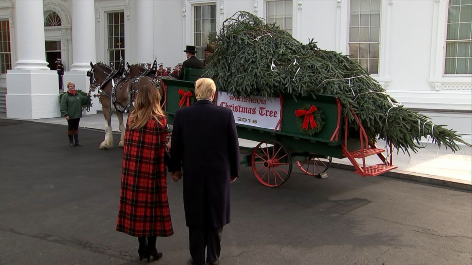 Trumps receive 2018 White House Christmas tree Good Morning America