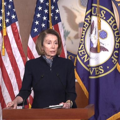 VIDEO: House Minority Leader Nancy Pelosi revealed that she told President Trump on Tuesday, after a public confrontation at the White House, that she is praying for him.