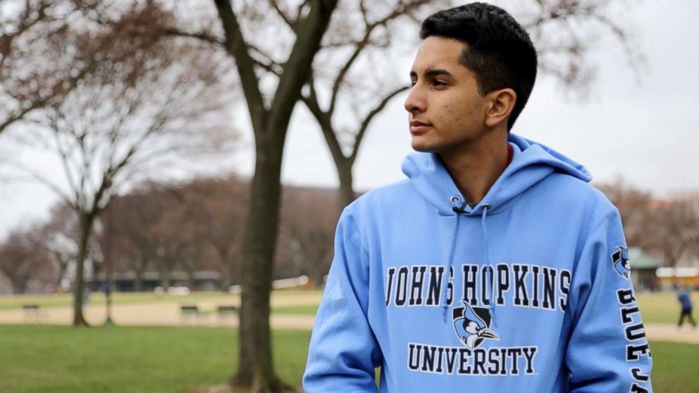 PHOTO: High school student and DACA recipient, Eliott Flores during a trip to visit colleges in the D.C. area.