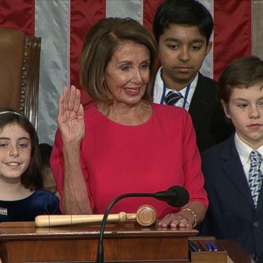 The House of Representatives votes to elect Nancy Pelosi as speaker.