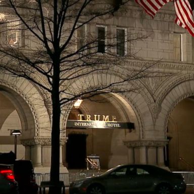 VIDEO: President Donald Trump's inaugural committee spent more than $1.5 million at the Trump International Hotel in Washington ahead of his 2017 swearing-in.